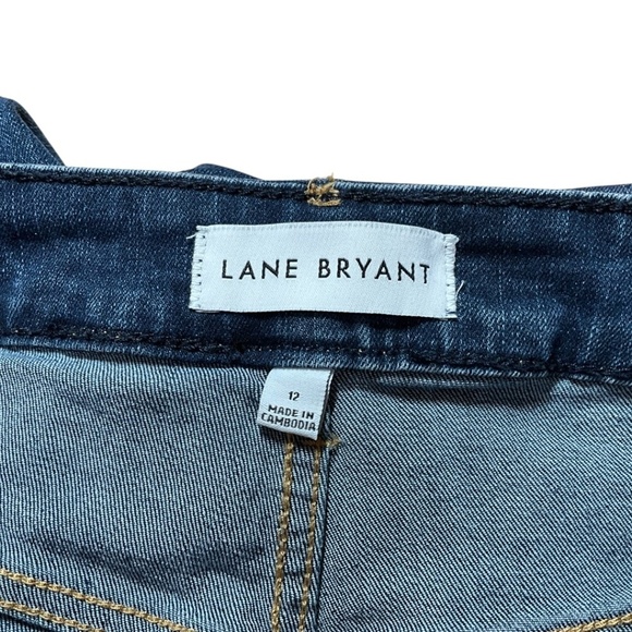 LANE BRYANT Cotton Blend Stretch Mid-Rise Boyfriend Capri Flex Magic Waistband - Picture 5 of 11